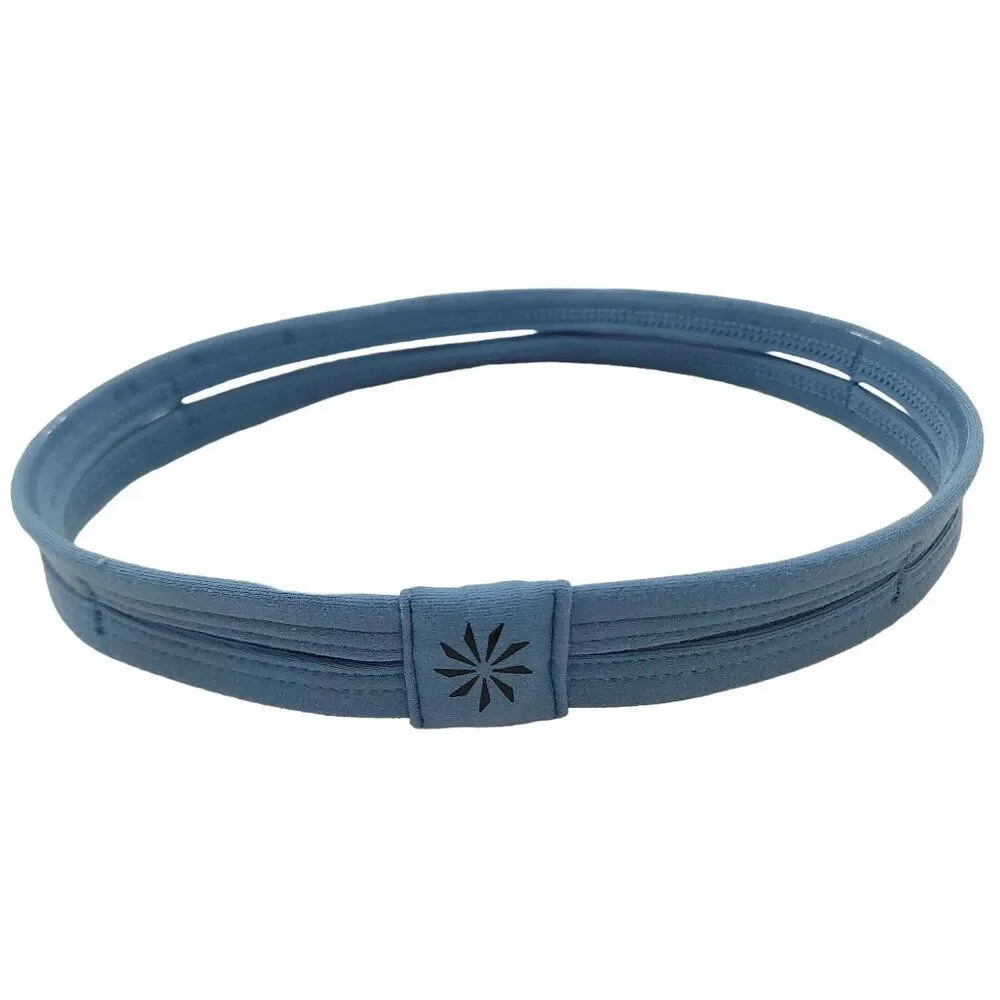 Athleta Girl Double Trouble Hair Headband One Size Blue Activewear